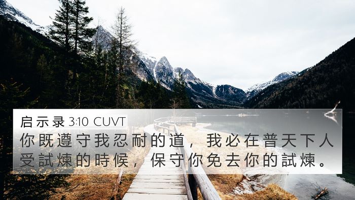 启 示 录 3:10 CUVT Bible Verse Image