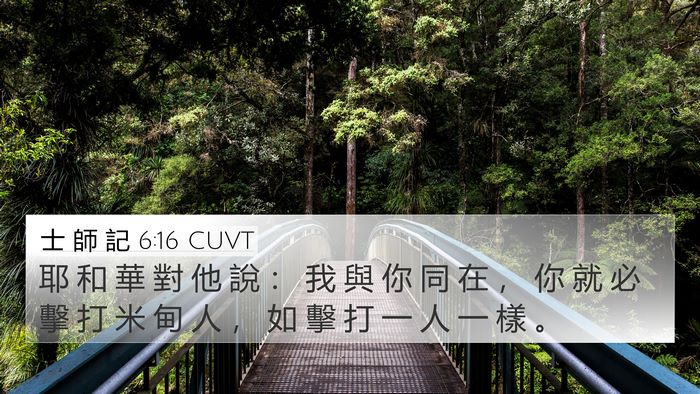 士 師 記 6:16 CUVT Bible Verse Image