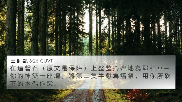 士 師 記 6:26 CUVT Bible Verse Image