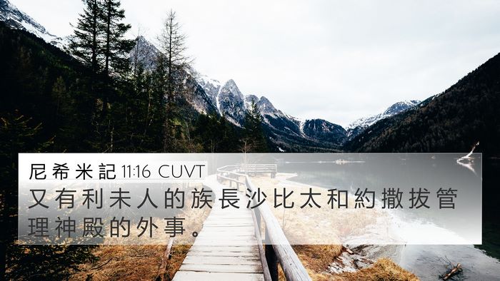 尼 希 米 記 11:16 CUVT Bible Verse Image