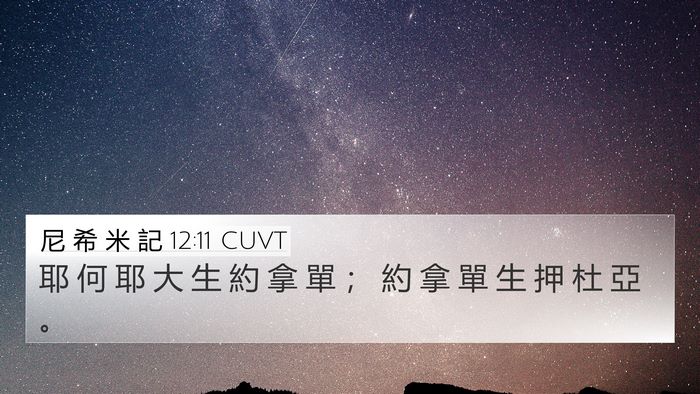 尼 希 米 記 12:11 CUVT 4K Wallpaper - 耶 何 耶 大 生 約 拿 單 ； 約 拿 單 - 4K Wallpaper Bible Verse