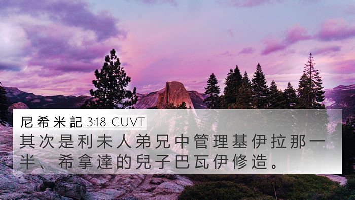 尼 希 米 記 3:18 CUVT Bible Verse Image
