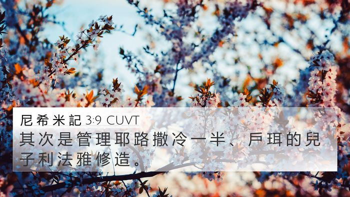 尼 希 米 記 3:9 CUVT Bible Verse Image