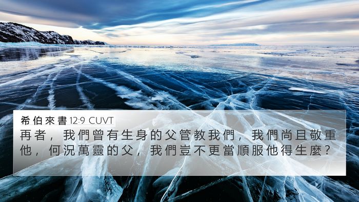 希 伯 來 書 12:9 CUVT Bible Verse Image
