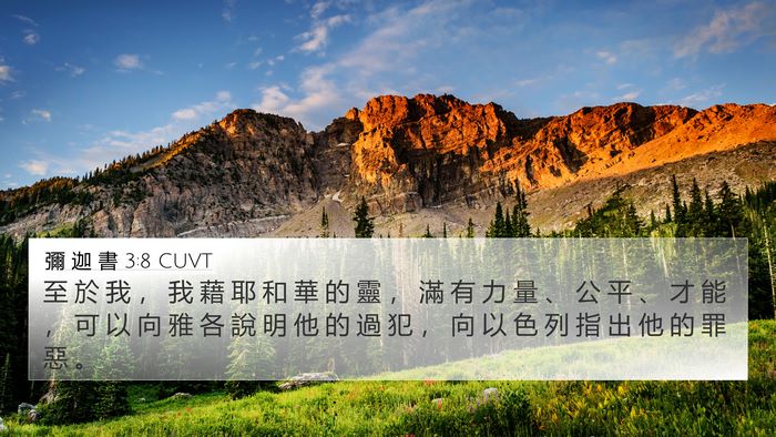 彌 迦 書 3:8 CUVT Bible Verse Image