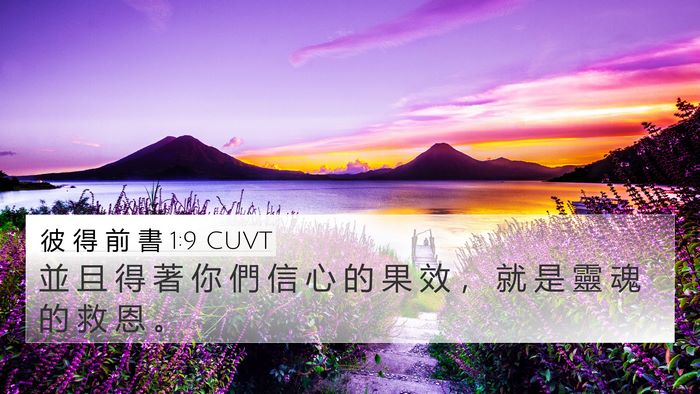 彼 得 前 書 1:9 CUVT Bible Verse Image