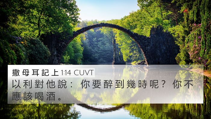 撒 母 耳 記 上 1:14 CUVT 4K Wallpaper - 以 利 對 他 說 ： 你 要 醉 到 幾 時 - 4K Wallpaper Bible Verse