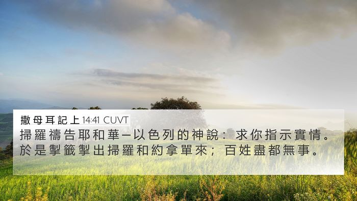 撒 母 耳 記 上 14:41 CUVT Bible Verse Image