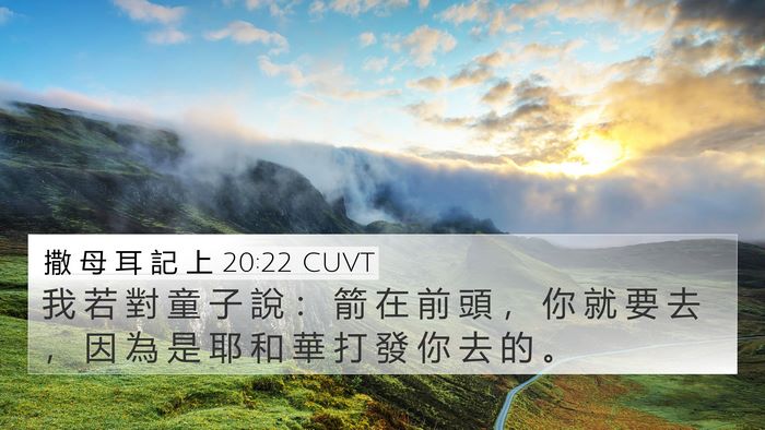 撒 母 耳 記 上 20:22 CUVT Bible Verse Image