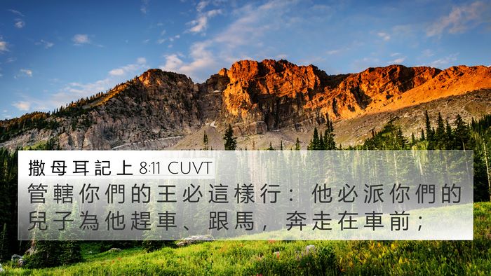 撒 母 耳 記 上 8:11 CUVT Bible Verse Image