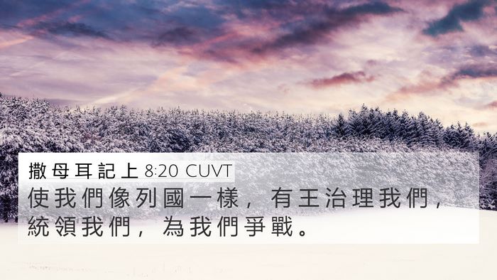 撒 母 耳 記 上 8:20 CUVT Bible Verse Image