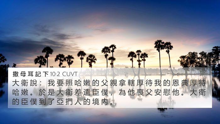 撒 母 耳 記 下 10:2 CUVT Bible Verse Image