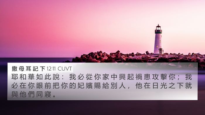 撒 母 耳 記 下 12:11 CUVT Bible Verse Image