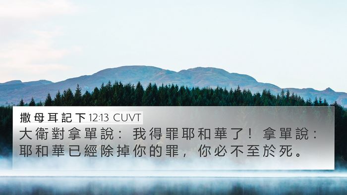 撒 母 耳 記 下 12:13 CUVT Bible Verse Image