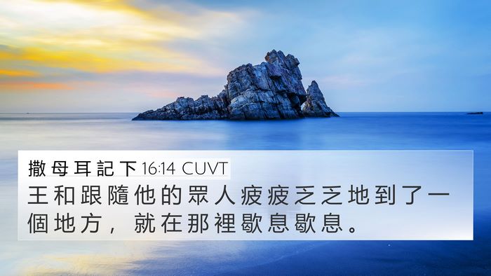 撒 母 耳 記 下 16:14 CUVT Bible Verse Image