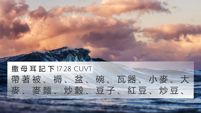 撒 母 耳 記 下 17:28 CUVT Bible Verse Image