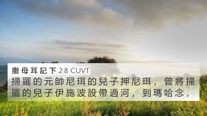 撒 母 耳 記 下 2:8 CUVT Bible Verse Image