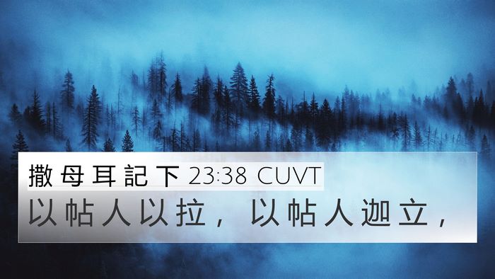 撒 母 耳 記 下 23:38 CUVT Bible Verse Image