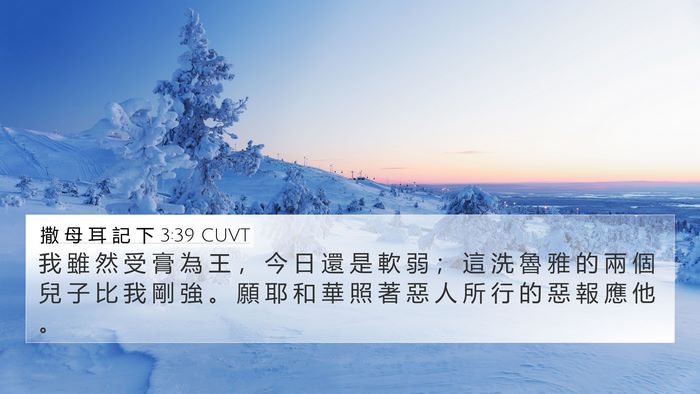 撒 母 耳 記 下 3:39 CUVT Bible Verse Image