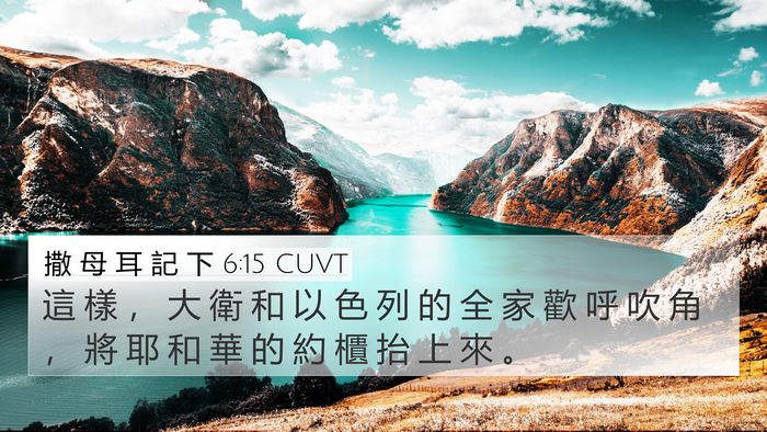撒 母 耳 記 下 6:15 CUVT Bible Verse Image