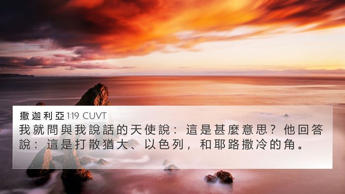 撒 迦 利 亞 1:19 CUVT Bible Verse Image