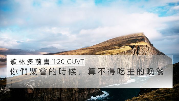 歌 林 多 前 書 11:20 CUVT Bible Verse Image