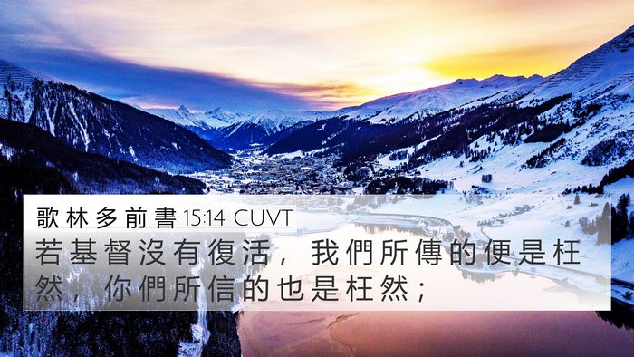 歌 林 多 前 書 15:14 CUVT Bible Verse Image
