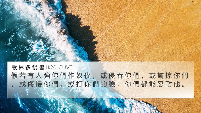 歌 林 多 後 書 11:20 CUVT Bible Verse Image
