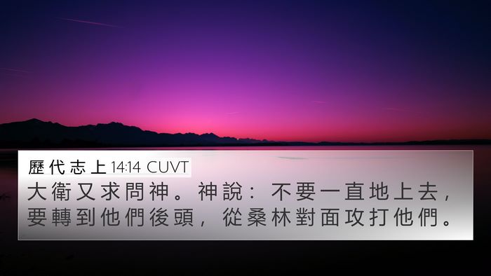 歷 代 志 上 14:14 CUVT Bible Verse Image