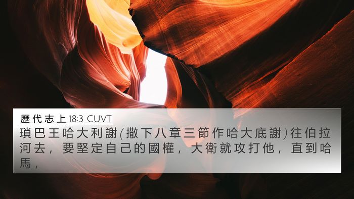 歷 代 志 上 18:3 CUVT Bible Verse Image