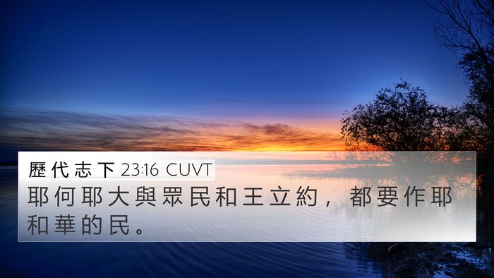 歷 代 志 下 23:16 CUVT Bible Verse Image