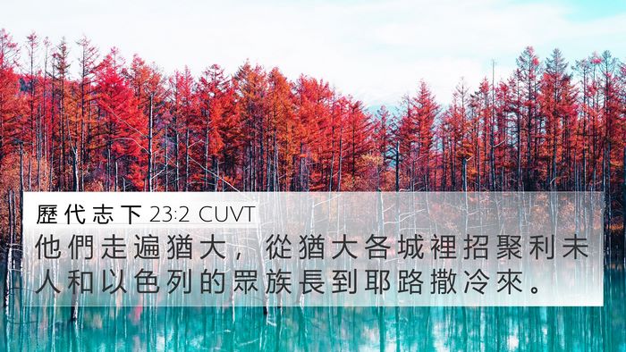 歷 代 志 下 23:2 CUVT Bible Verse Image