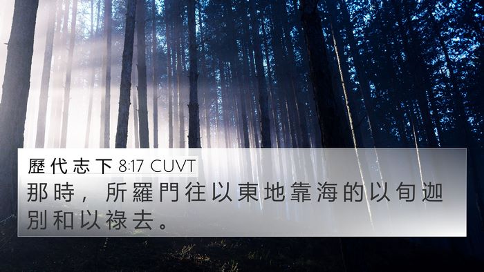 歷 代 志 下 8:17 CUVT Bible Verse Image