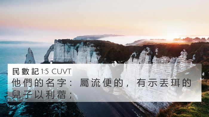 民 數 記 1:5 CUVT Bible Verse Image