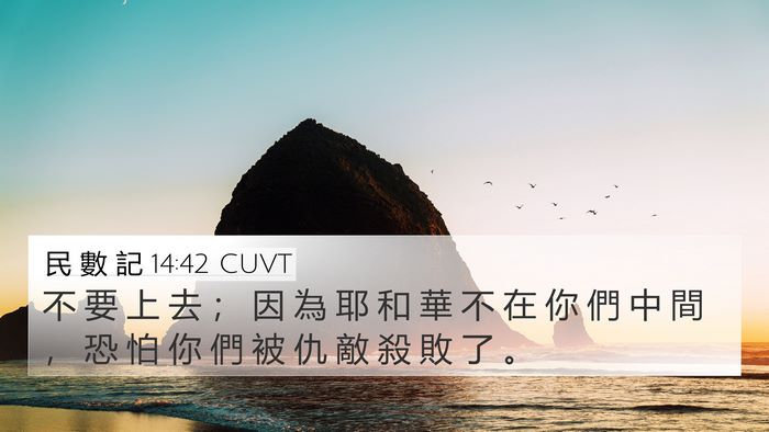 民 數 記 14:42 CUVT Bible Verse Image