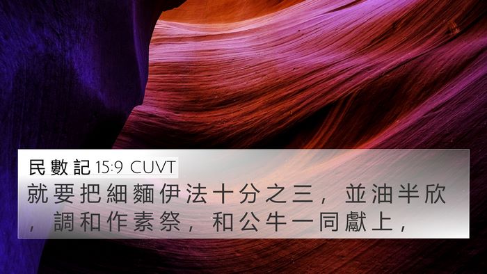 民 數 記 15:9 CUVT Bible Verse Image