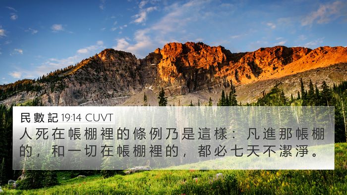 民 數 記 19:14 CUVT Bible Verse Image