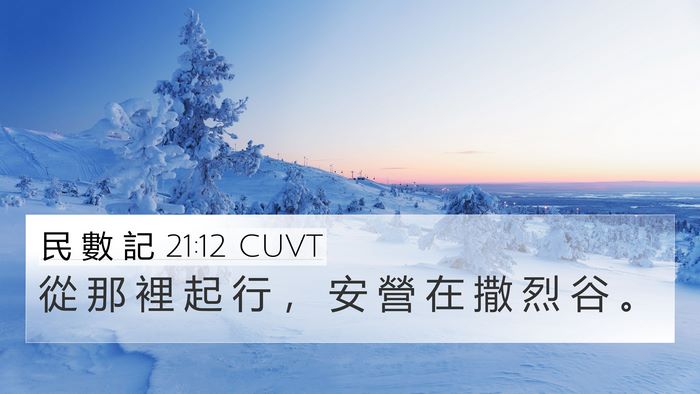 民 數 記 21:12 CUVT 4K Wallpaper - 從 那 裡 起 行 ， 安 營 在 撒 烈 谷 - 4K Wallpaper Bible Verse