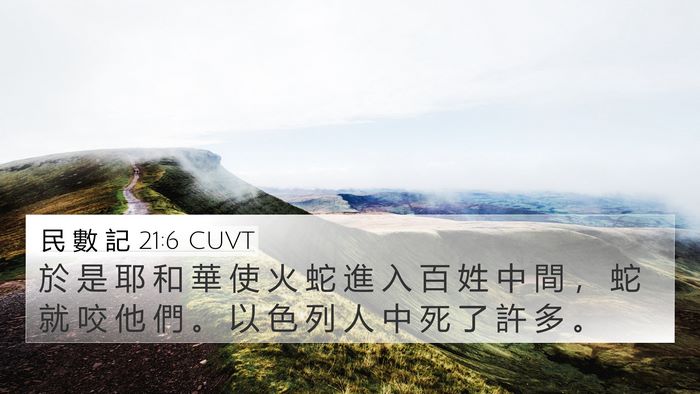 民 數 記 21:6 CUVT Bible Verse Image