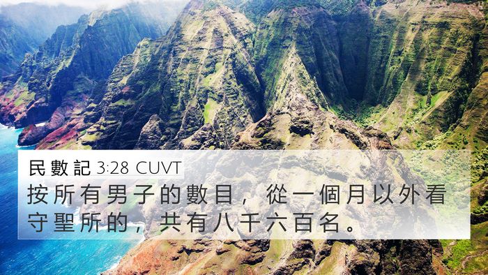 民 數 記 3:28 CUVT Bible Verse Image