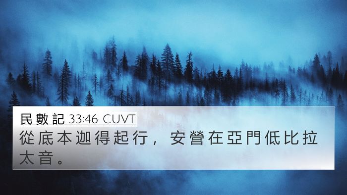 民 數 記 33:46 CUVT Bible Verse Image