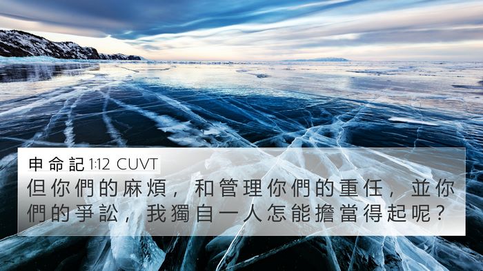 申 命 記 1:12 CUVT 4K Wallpaper - 但 你 們 的 麻 煩 ， 和 管 理 你 們 - 4K Wallpaper Bible Verse