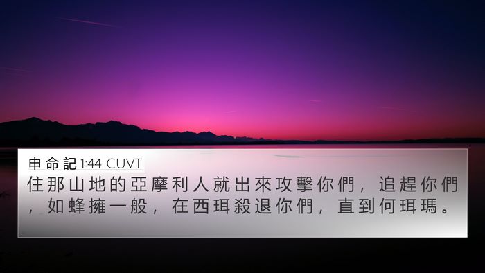 申 命 記 1:44 CUVT Bible Verse Image