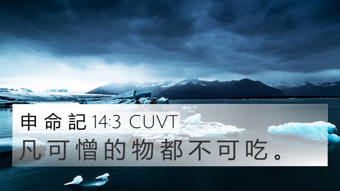 申 命 記 14:3 CUVT Bible Verse Image