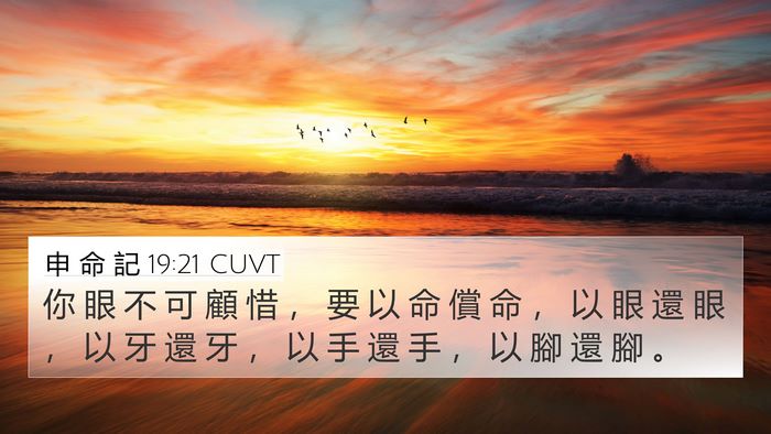 申 命 記 19:21 CUVT Bible Verse Image