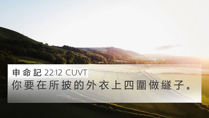 申 命 記 22:12 CUVT Bible Verse Image