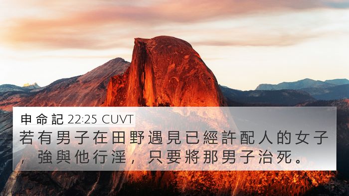 申 命 記 22:25 CUVT Bible Verse Image