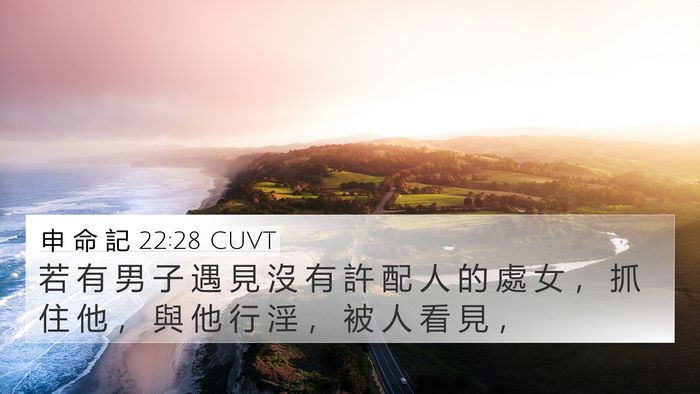 申 命 記 22:28 CUVT Bible Verse Image