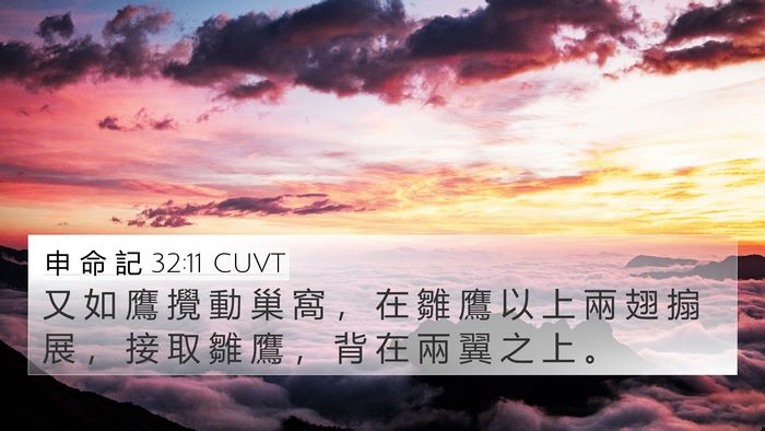 申 命 記 32:11 CUVT Bible Verse Image