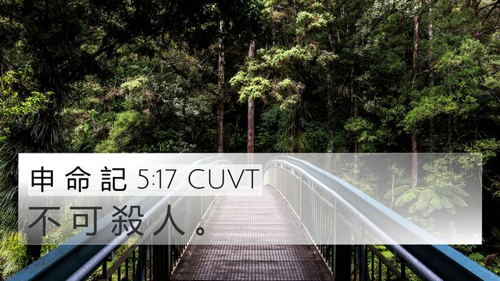 申 命 記 5:17 CUVT Bible Verse Image